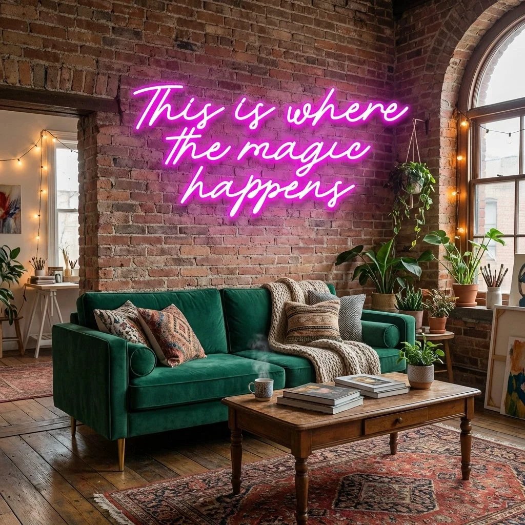 This Is Where The Magic Happens Led Neon Sign Light