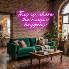This Is Where The Magic Happens Led Neon Sign Light
