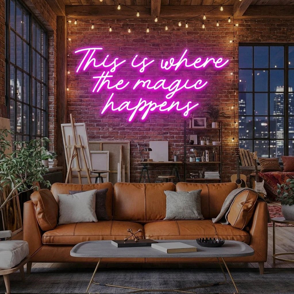 This Is Where The Magic Happens Led Neon Sign Light