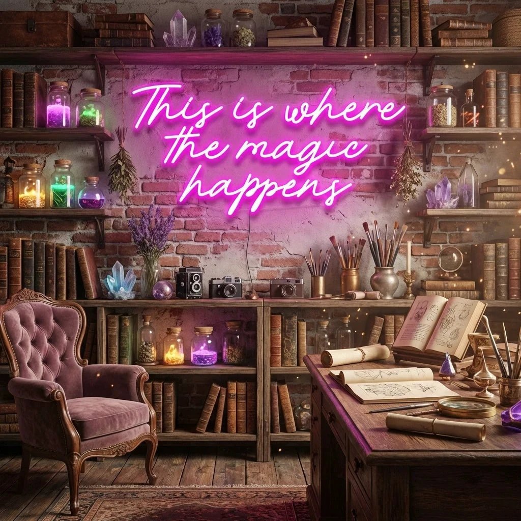 This Is Where The Magic Happens Led Neon Sign Light
