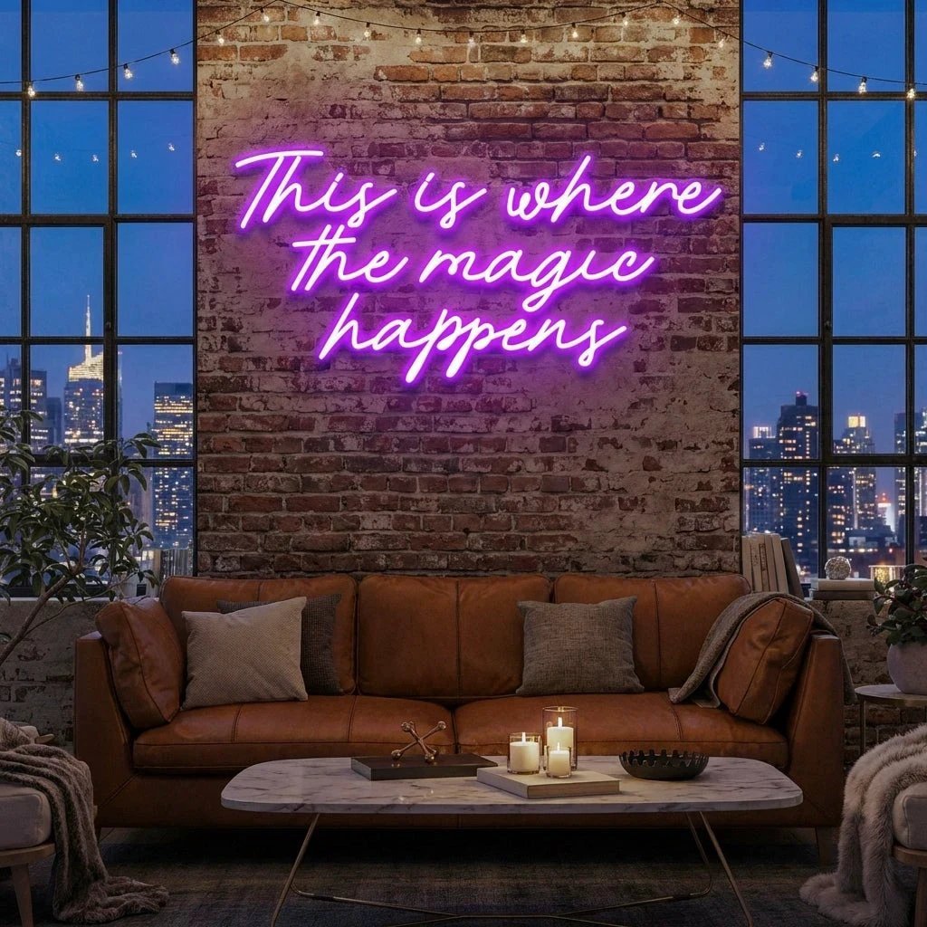 This Is Where The Magic Happens Led Neon Sign Light
