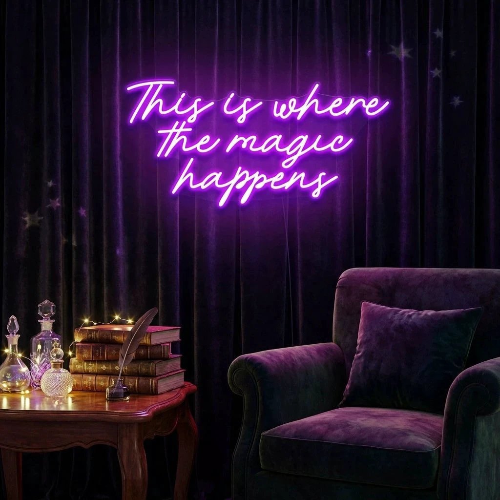 This Is Where The Magic Happens Led Neon Sign Light