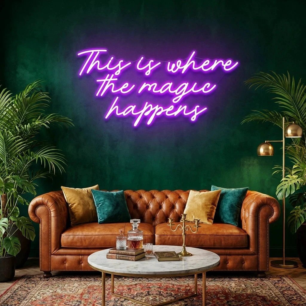 This Is Where The Magic Happens Led Neon Sign Light