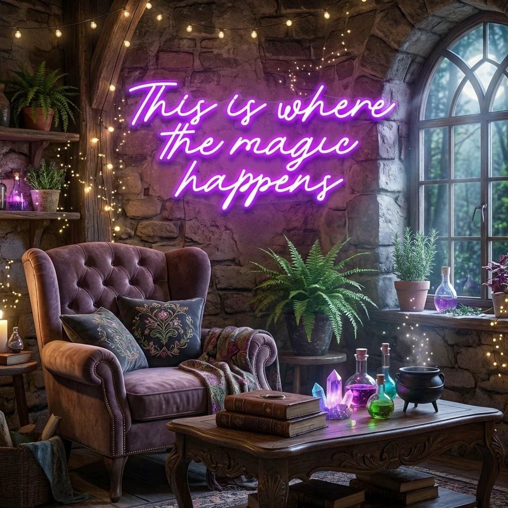 This Is Where The Magic Happens Led Neon Sign Light
