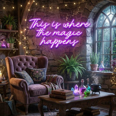 This Is Where The Magic Happens Led Neon Sign Light