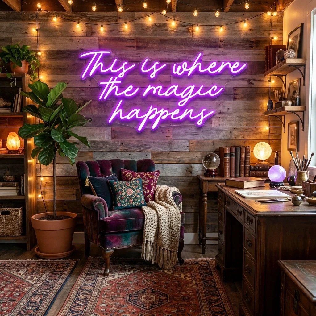 This Is Where The Magic Happens Led Neon Sign Light