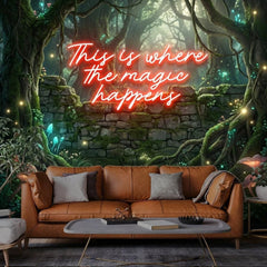 This Is Where The Magic Happens Led Neon Sign Light