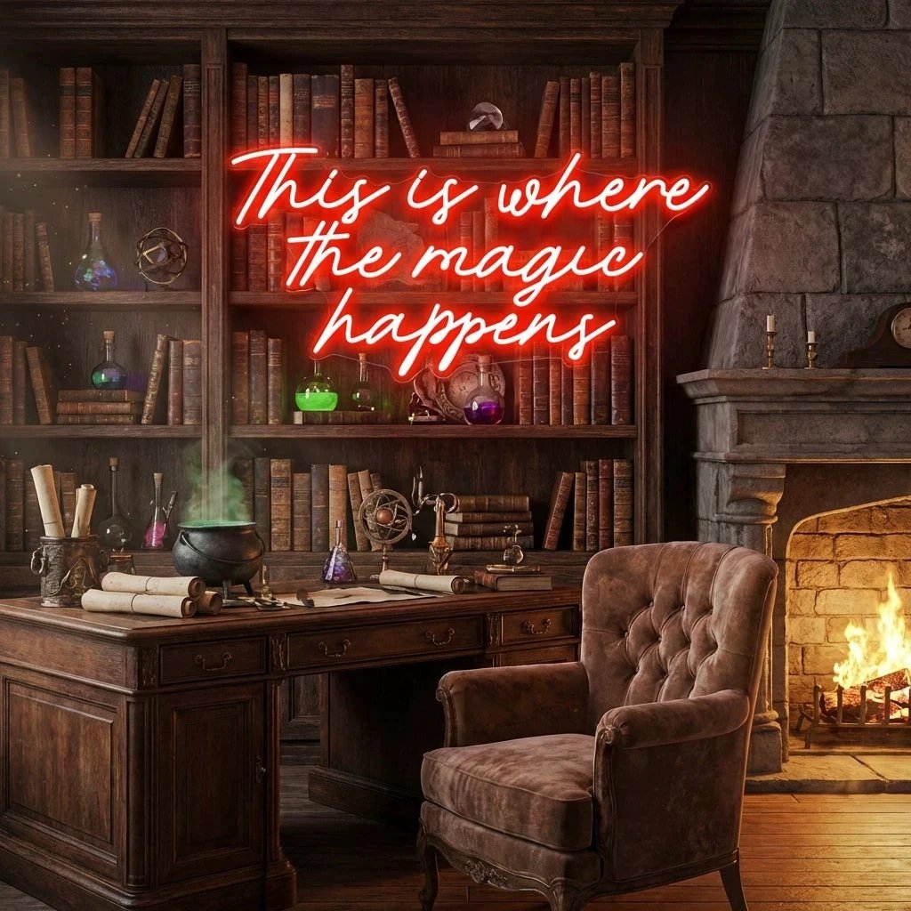 This Is Where The Magic Happens Led Neon Sign Light