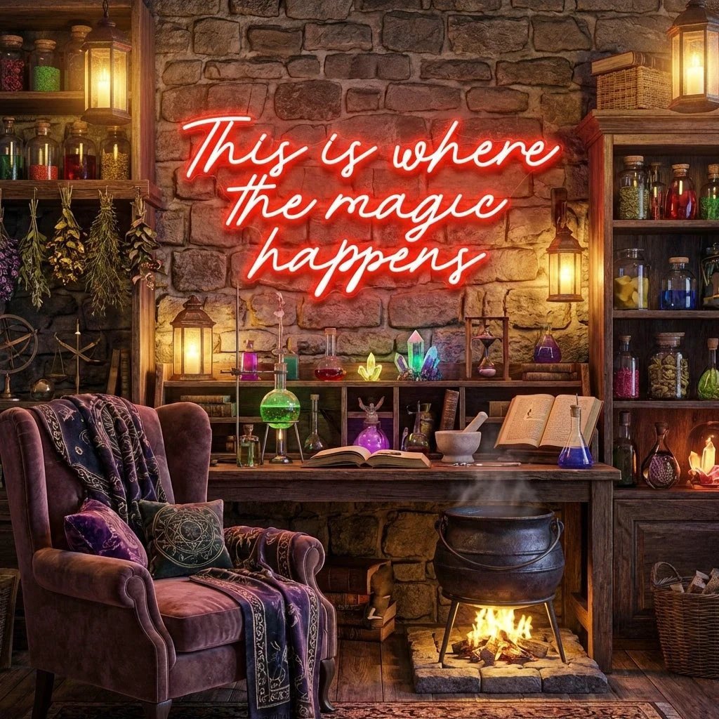 This Is Where The Magic Happens Led Neon Sign Light