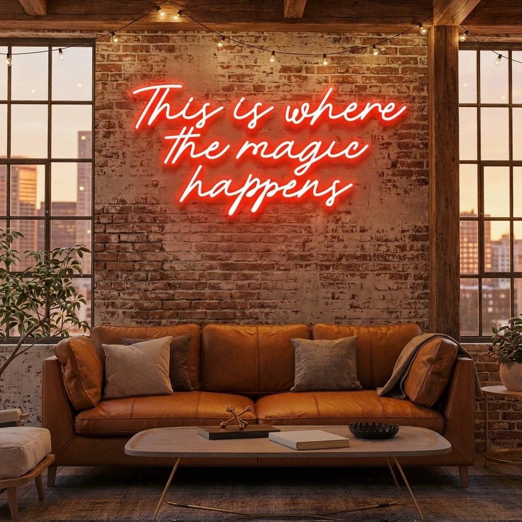 This Is Where The Magic Happens Led Neon Sign Light