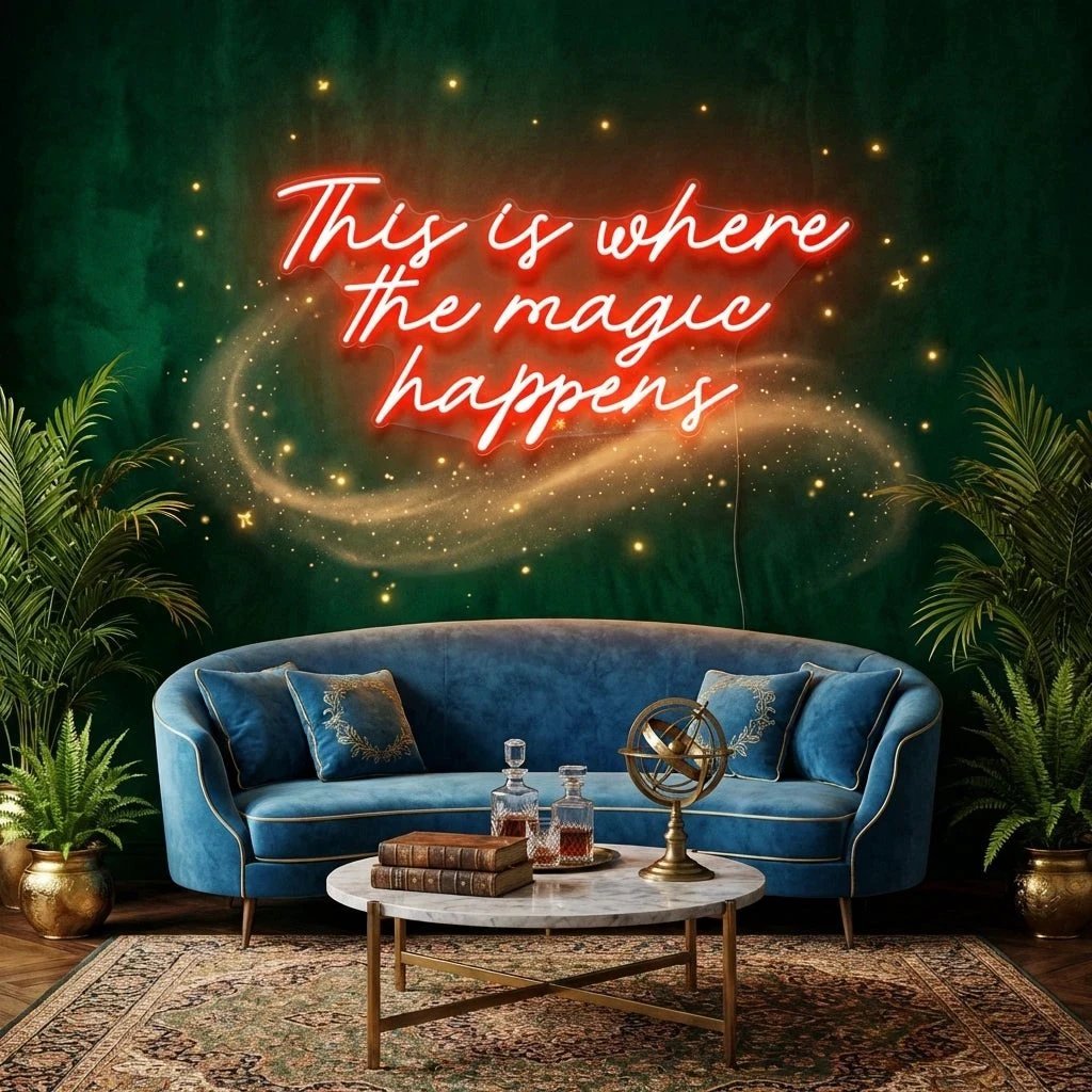 This Is Where The Magic Happens Led Neon Sign Light