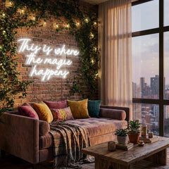 This Is Where The Magic Happens Led Neon Sign Light