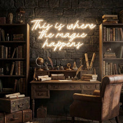 This Is Where The Magic Happens Led Neon Sign Light