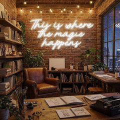 This Is Where The Magic Happens Led Neon Sign Light