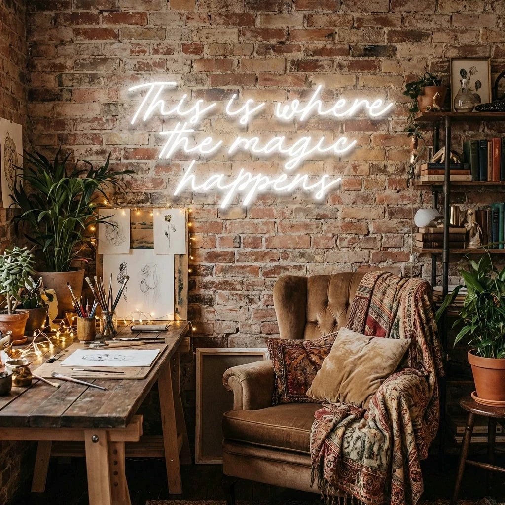 This Is Where The Magic Happens Led Neon Sign Light