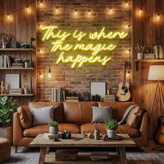 This Is Where The Magic Happens Led Neon Sign Light