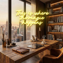 This Is Where The Magic Happens Led Neon Sign Light