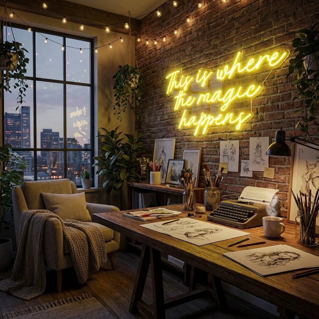This Is Where The Magic Happens Led Neon Sign Light