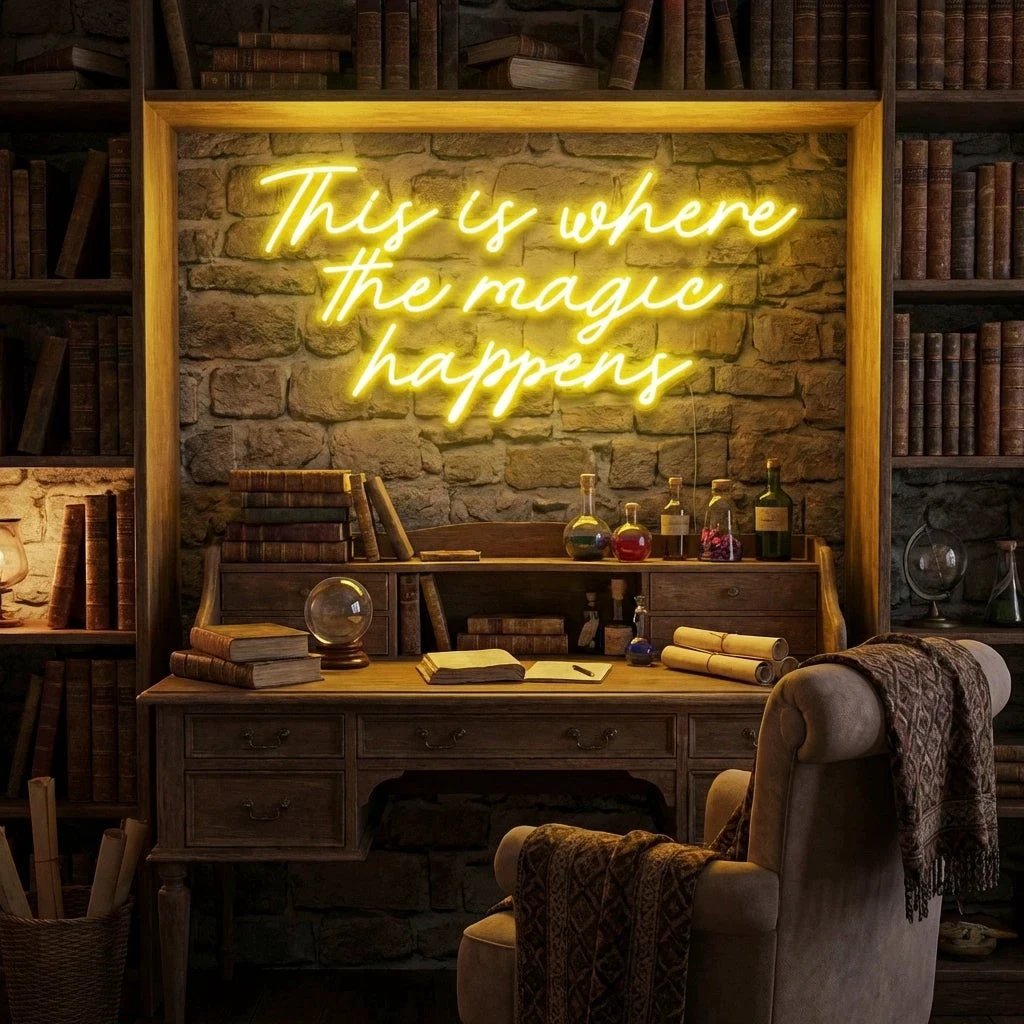 This Is Where The Magic Happens Led Neon Sign Light