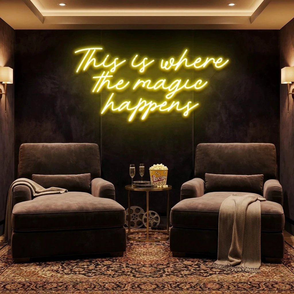 This Is Where The Magic Happens Led Neon Sign Light