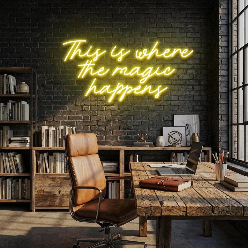 This Is Where The Magic Happens Led Neon Sign Light