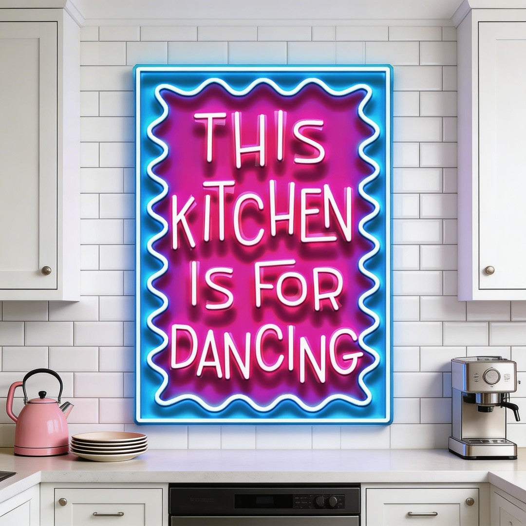 This Kitchen Is For Dancing LED Neon Sign Light Pop Art
