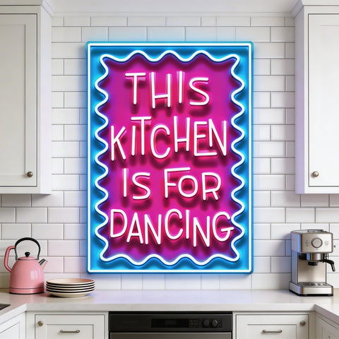 This Kitchen Is For Dancing LED Neon Sign Light Pop Art