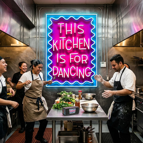 This Kitchen Is For Dancing LED Neon Sign Light Pop Art