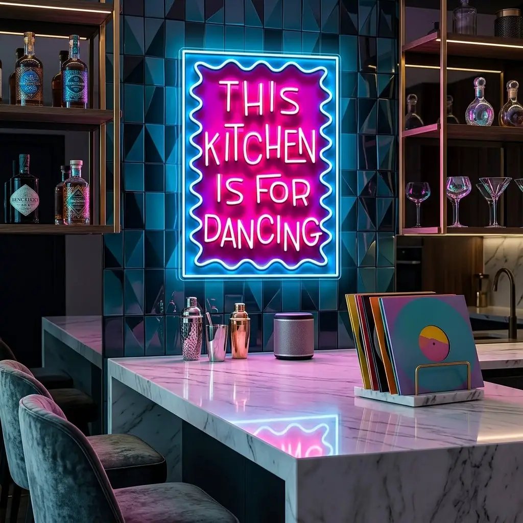 This Kitchen Is For Dancing LED Neon Sign Light Pop Art