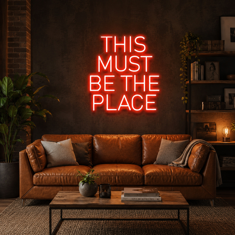 This Must Be The Place Led Neon Sign Light