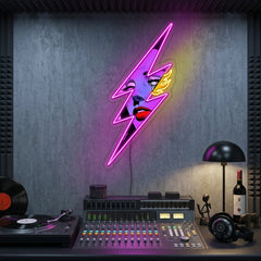 Thunder Girl Neon Sign x Acrylic Artwork