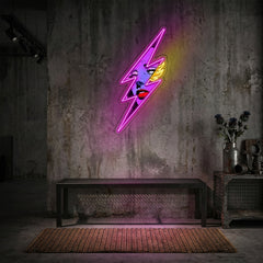 Thunder Girl Neon Sign x Acrylic Artwork