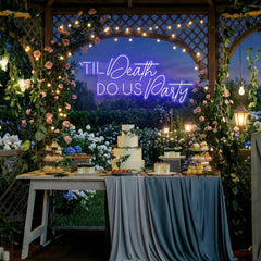 Til Death Do Us Party Led Neon Sign Light