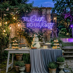 Til Death Do Us Party Led Neon Sign Light