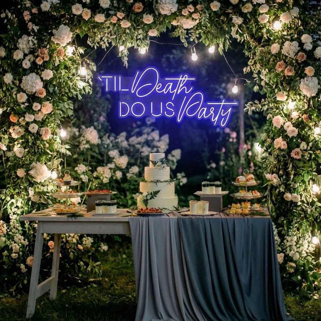 Til Death Do Us Party Led Neon Sign Light