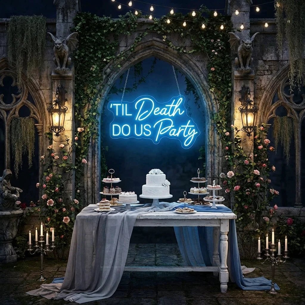 Til Death Do Us Party Led Neon Sign Light