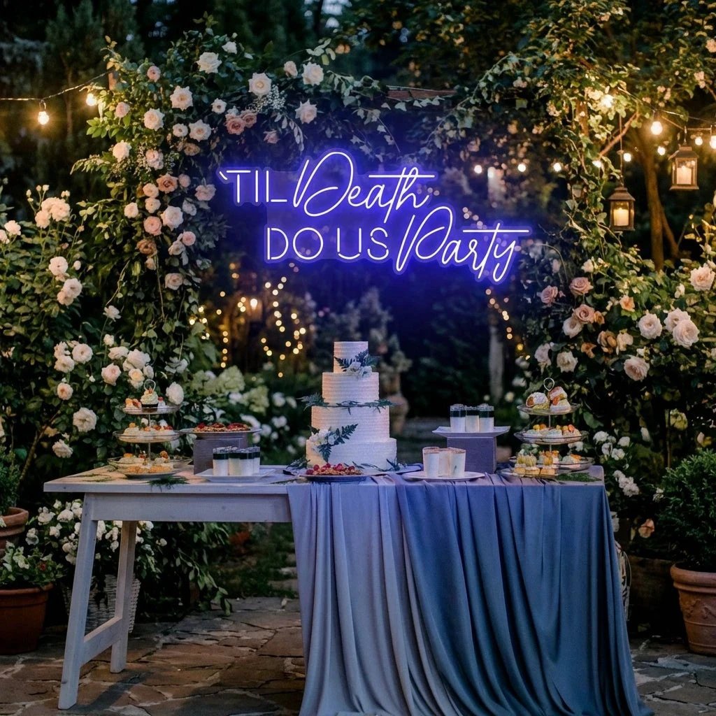 Til Death Do Us Party Led Neon Sign Light