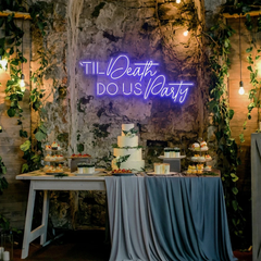 Til Death Do Us Party Led Neon Sign Light