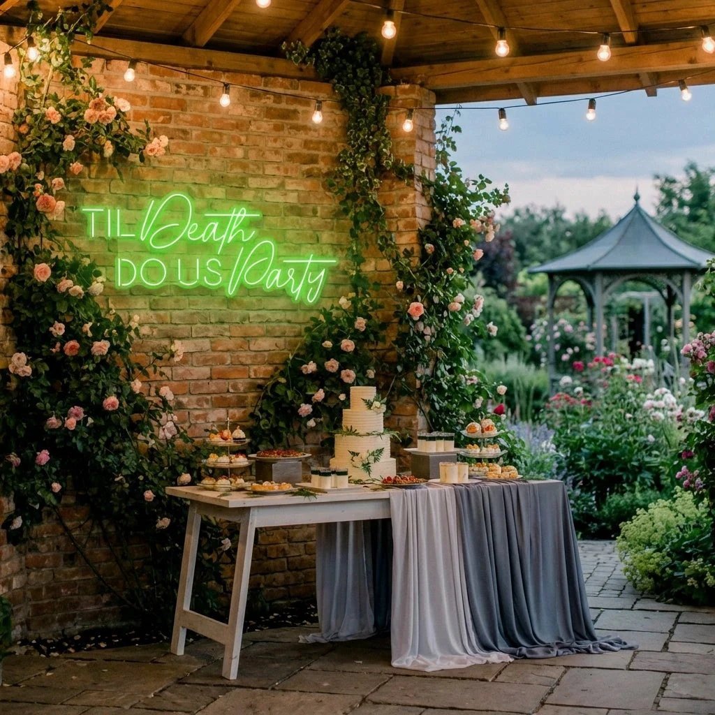 Til Death Do Us Party Led Neon Sign Light