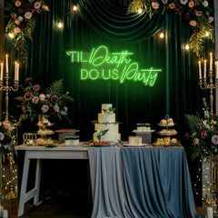 Til Death Do Us Party Led Neon Sign Light