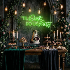 Til Death Do Us Party Led Neon Sign Light