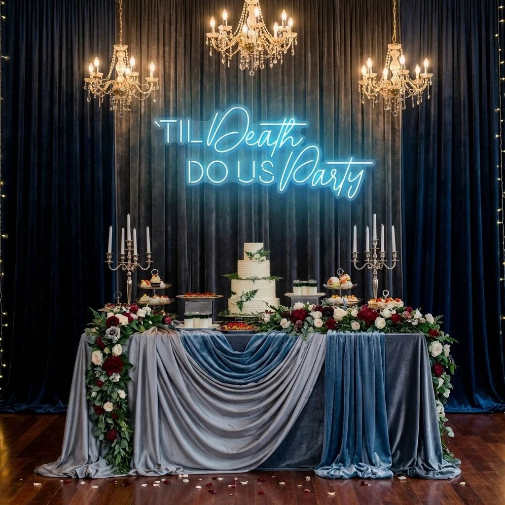 Til Death Do Us Party Led Neon Sign Light