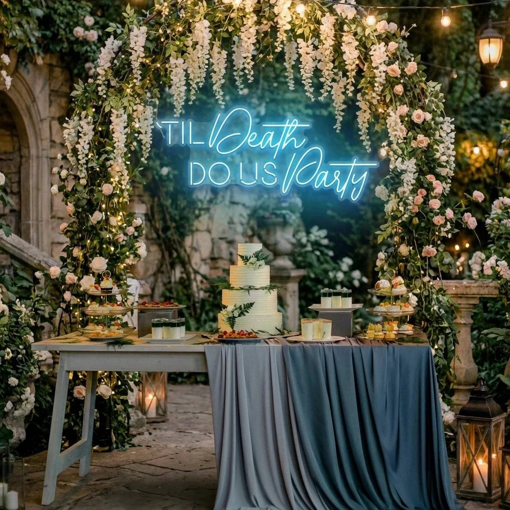 Til Death Do Us Party Led Neon Sign Light