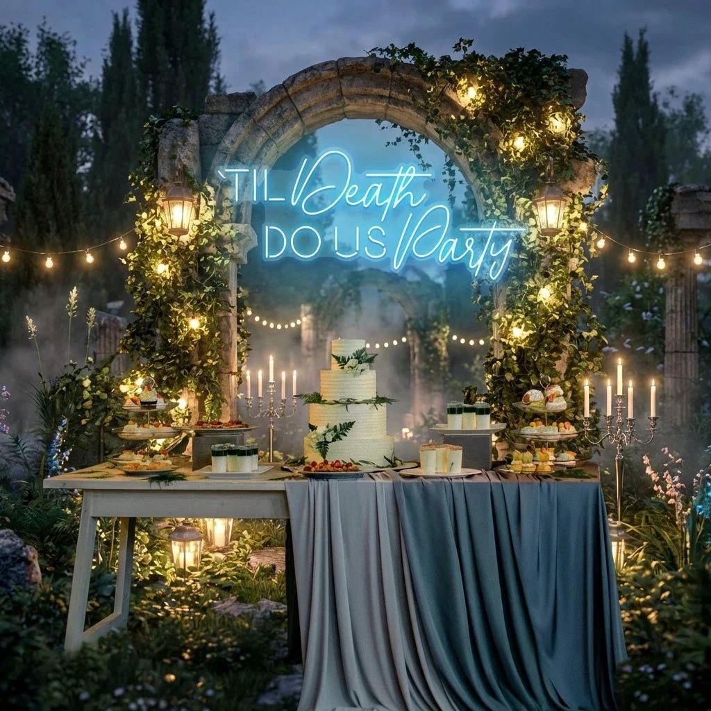 Til Death Do Us Party Led Neon Sign Light