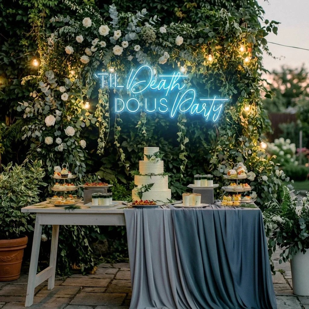 Til Death Do Us Party Led Neon Sign Light