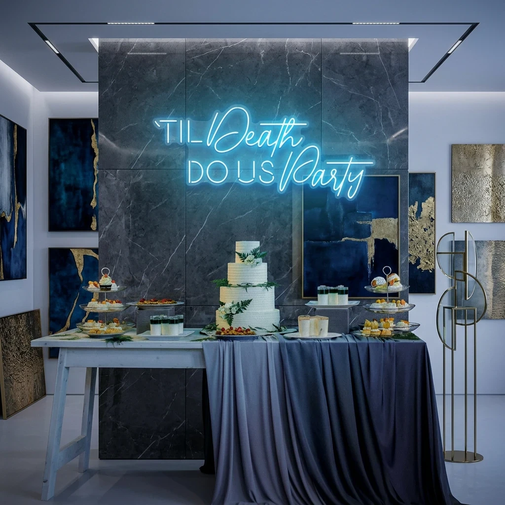 Til Death Do Us Party Led Neon Sign Light