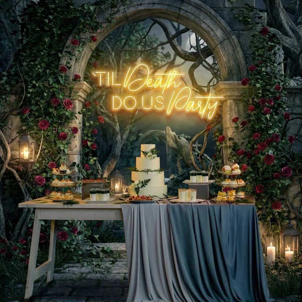Til Death Do Us Party Led Neon Sign Light