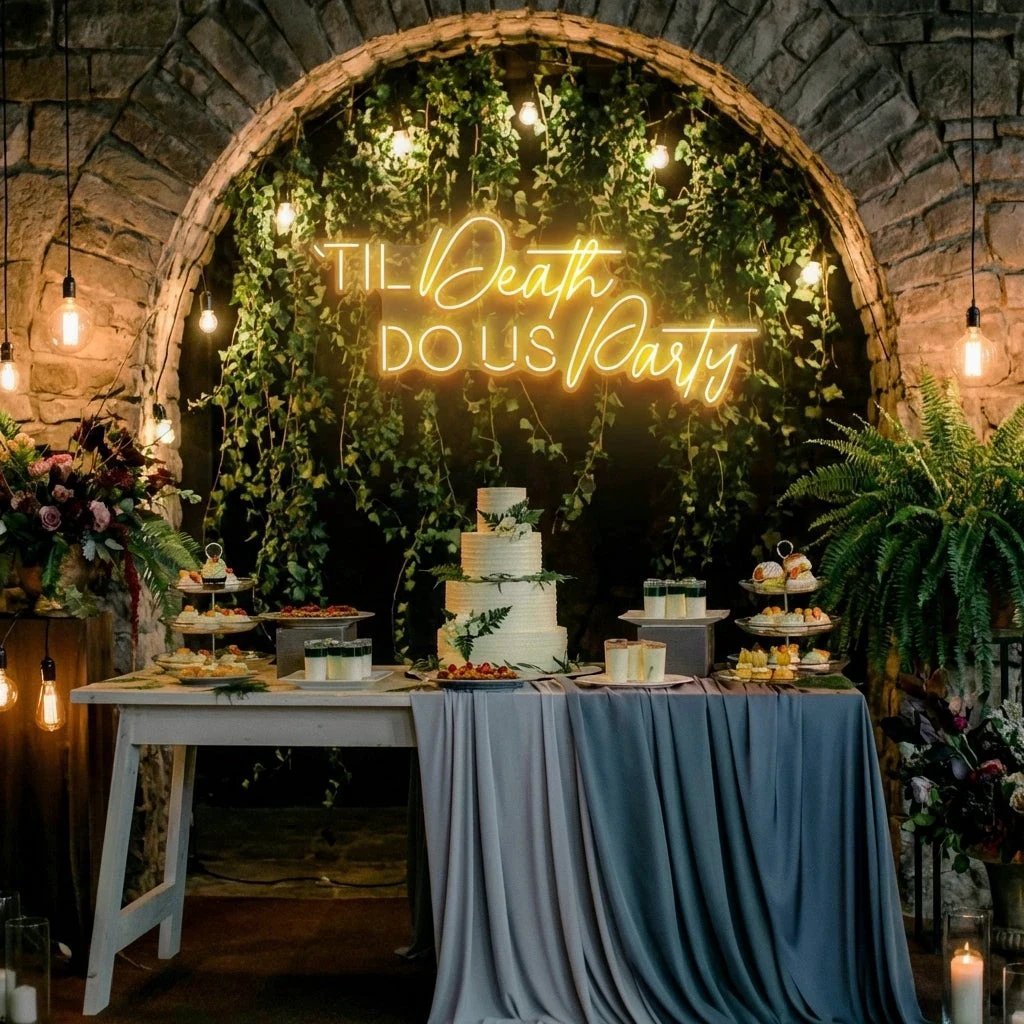 Til Death Do Us Party Led Neon Sign Light