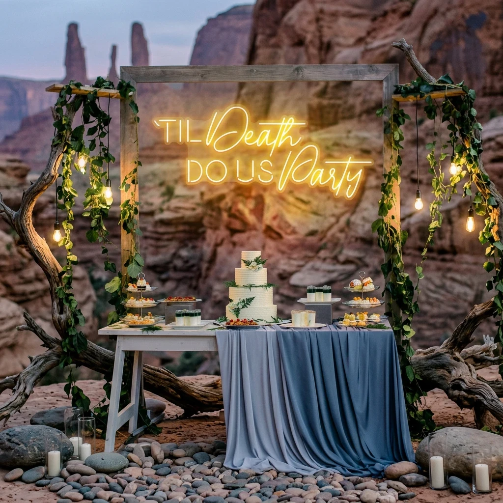 Til Death Do Us Party Led Neon Sign Light