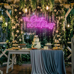Til Death Do Us Party Led Neon Sign Light